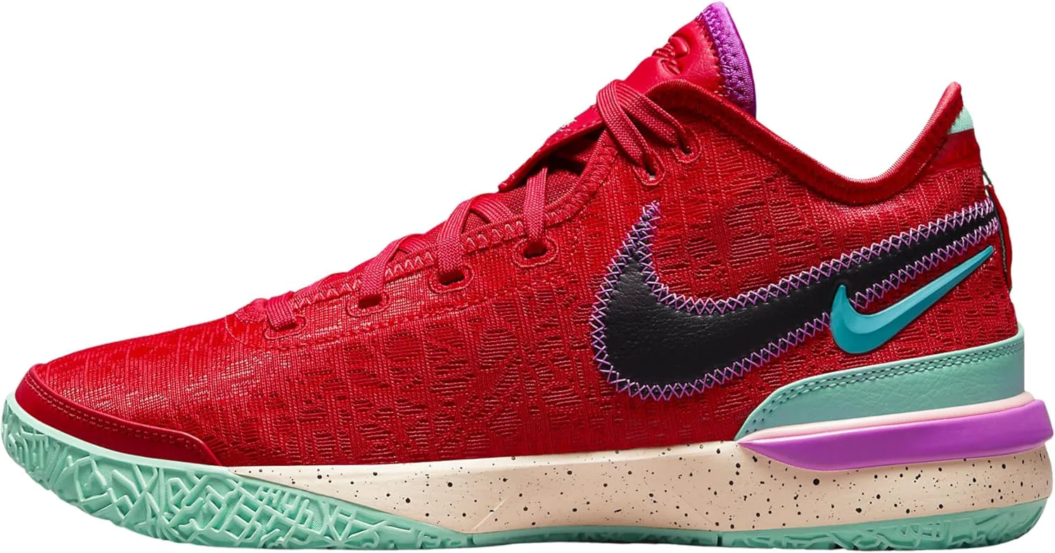 Мужские кроссовки Nike Zoom Lebron NXXT Gen, красный/изумрудный/черный — фото 2