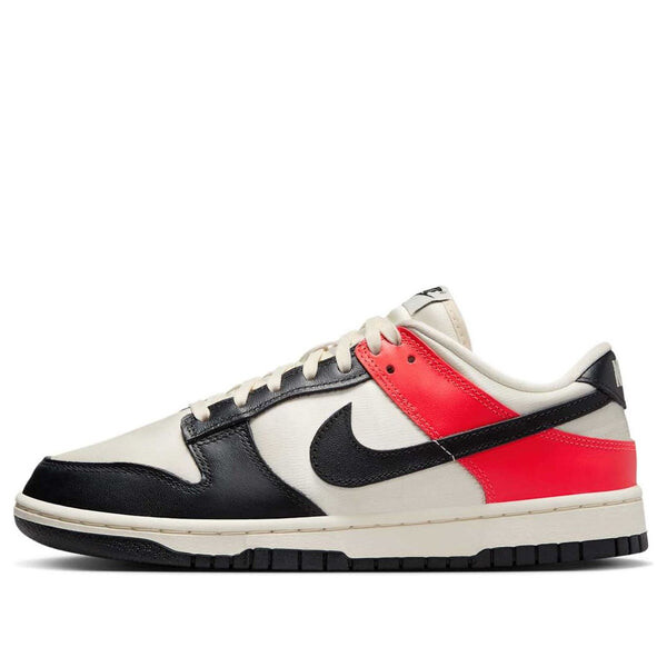 Кроссовки dunk low 'black toe bright crimson' Nike, красный