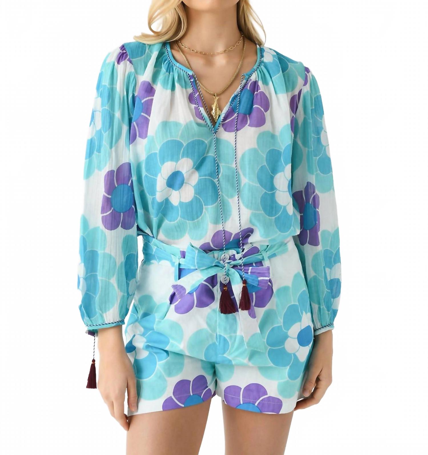 

Синюю блузку с длинными рукавами Suny Antik Batik