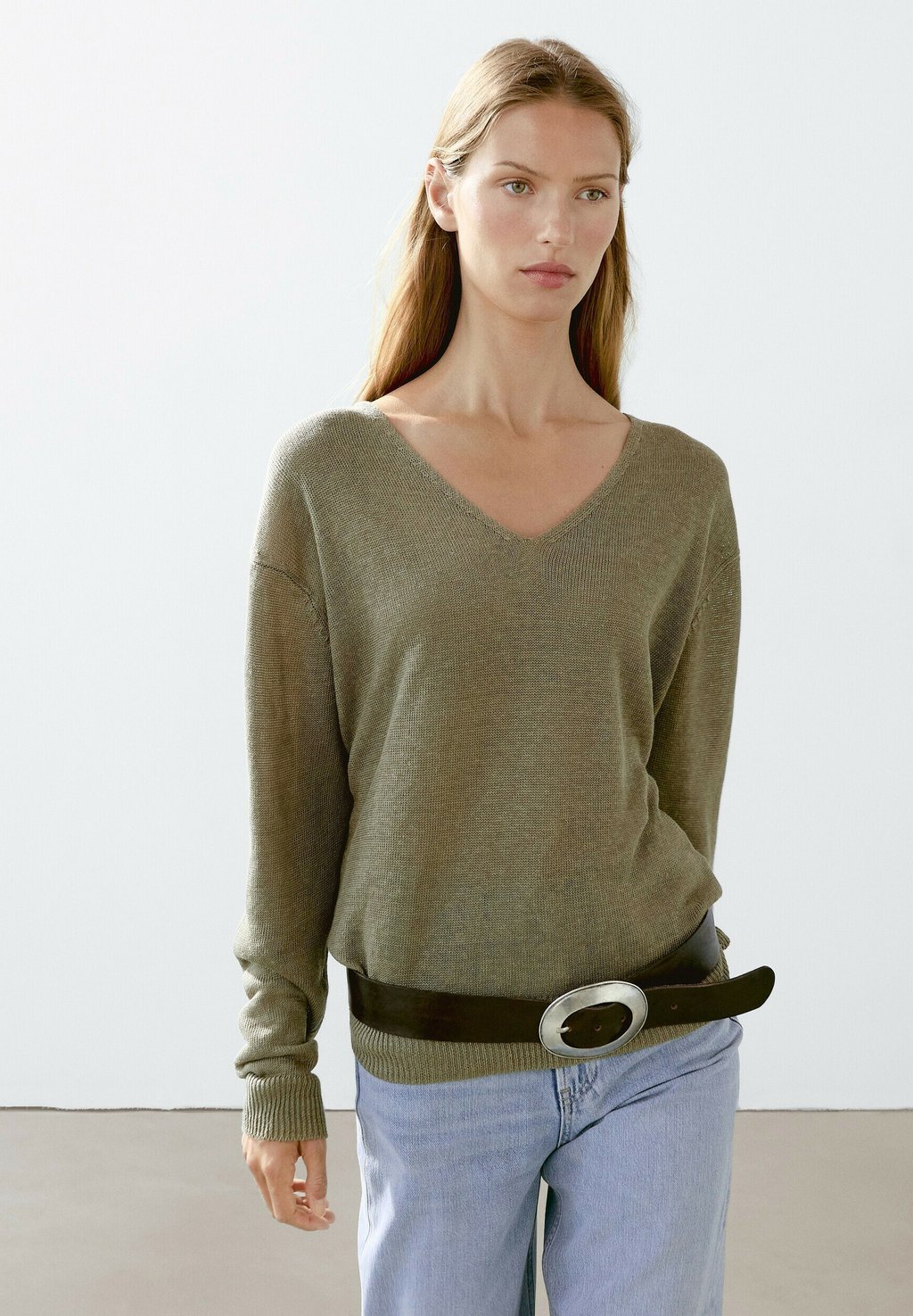 

Джемпер Massimo Dutti, цвет Mottled Green