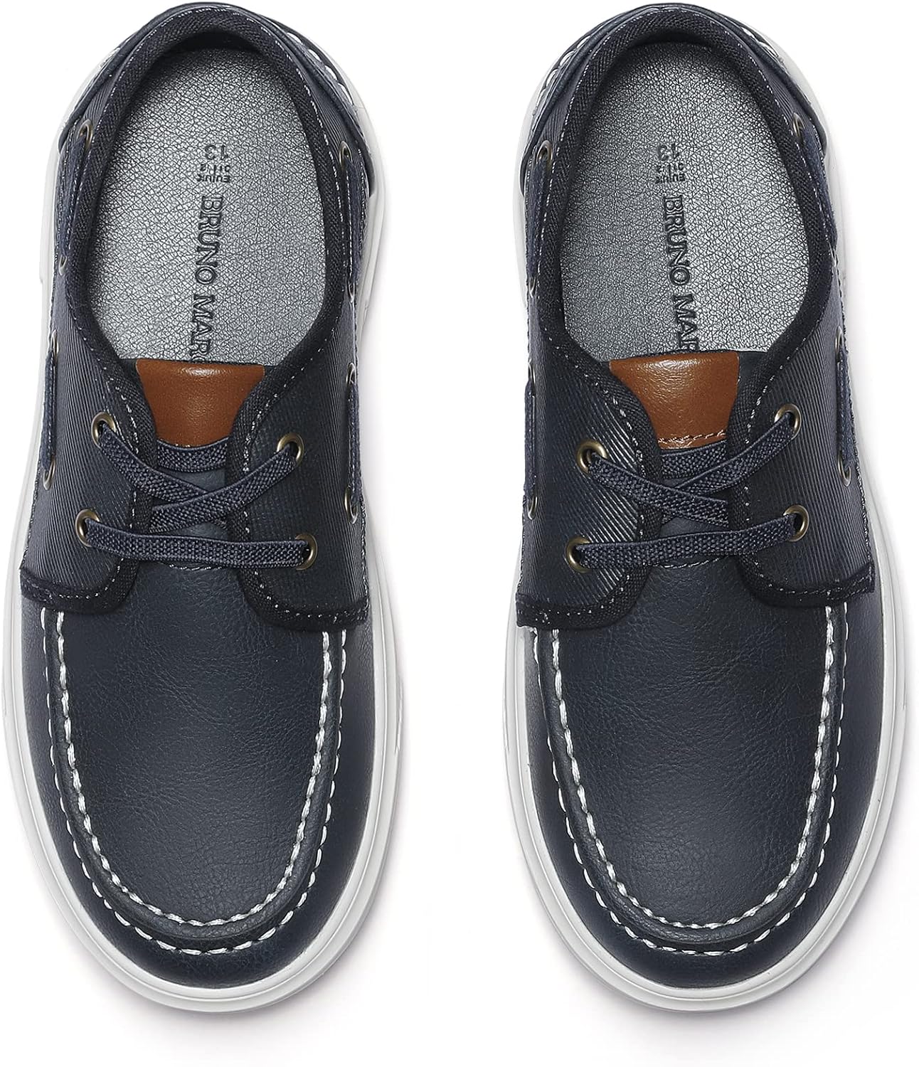 Мокасины Bruno Marc Boy's Boat Shoes, синий — фото 3