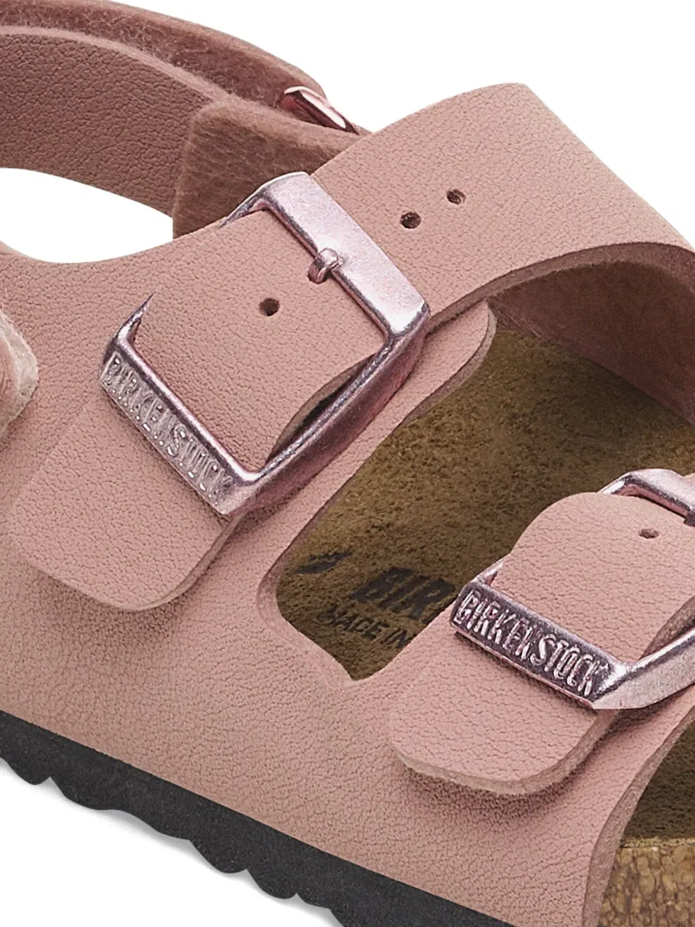 Сандалии Milano с двойной пряжкой Birkenstock Kids, розовый — фото 4