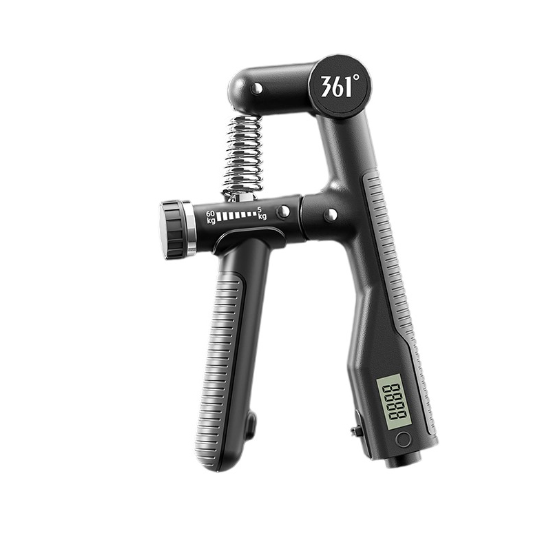 

R-образная рукоятка для тренировки силы рук, запястий и пальцев в любое время и в любом месте, унисекс 361°, 361 hand grippers electronic technology, черный серый