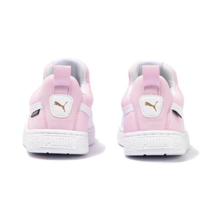 Замшевые детские кроссовки для скейтбординга PS Low-top розовые Puma, розовый — фото 4