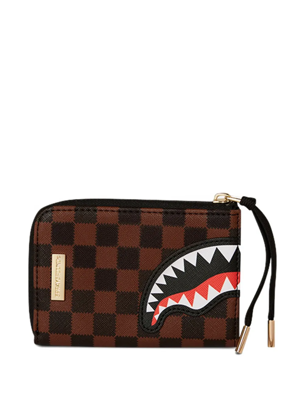 

Кошелек в клетку Sprayground, коричневый
