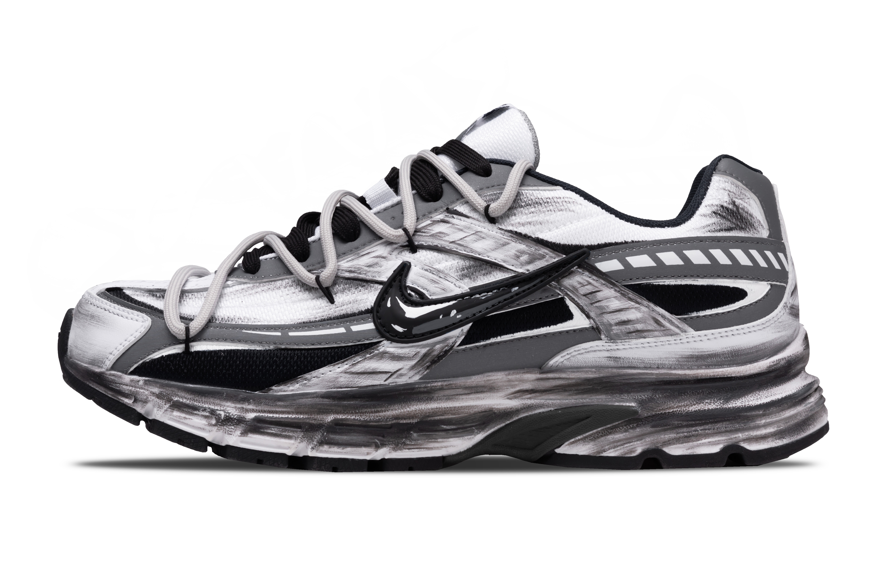 

Nike Кроссовки Initiator с низким верхом, устойчивые к истиранию, мужские, черно-серые