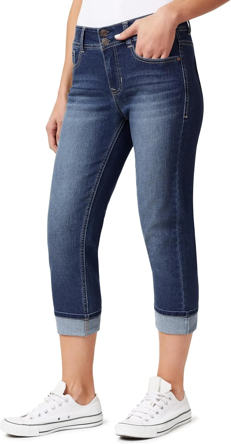 

Angels Forever Young Women's Everflex Curvy Skinny Bling 23.5" укороченные джинсы