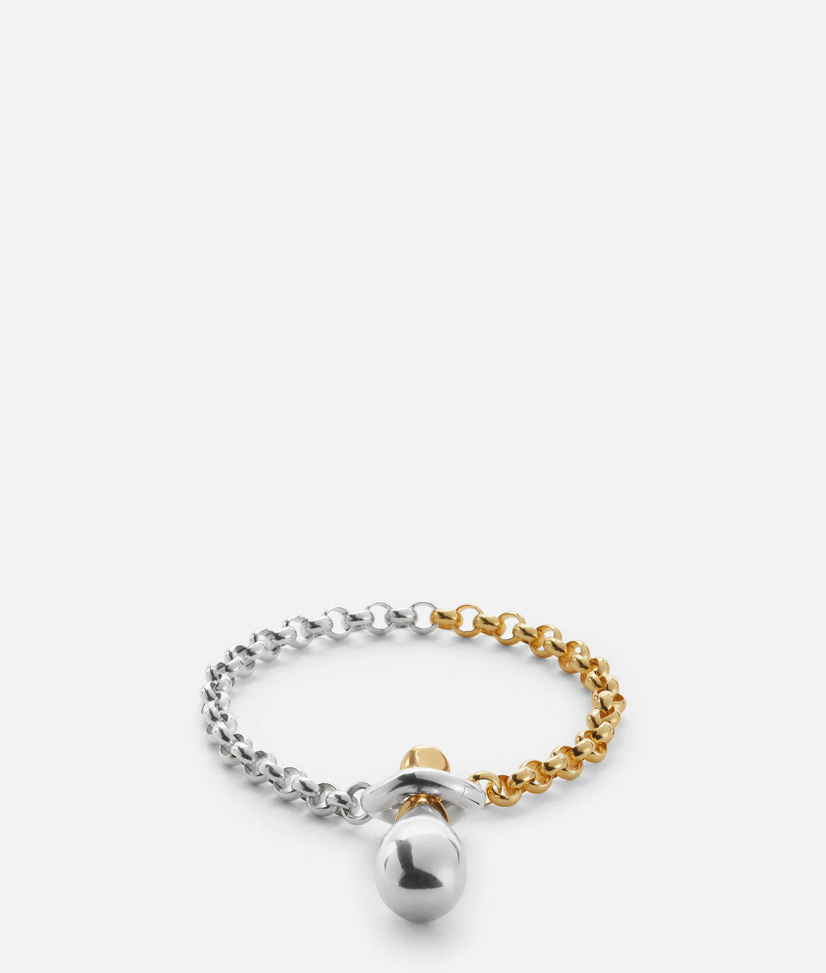 

Drop chain bracelet BOTTEGA VENETA, серебряный/желтое золото
