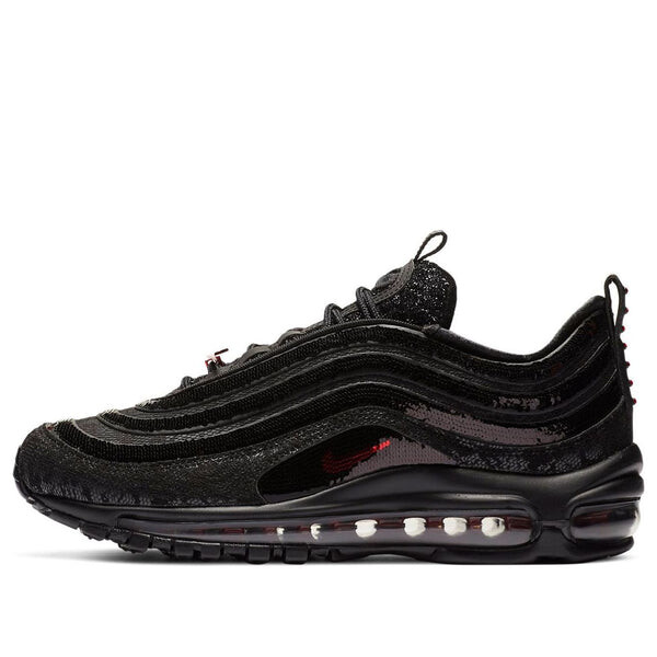 

Кроссовки air max 97 пайетки красные Nike, черный