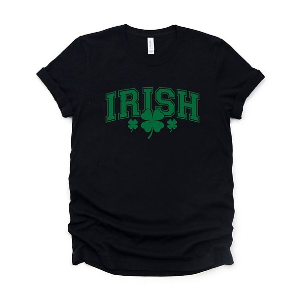 

Футболка с принтом Irish varsity outline arched Simply Sage Market, Black, Черный, Футболка с принтом Irish varsity outline arched Simply Sage Market, Black