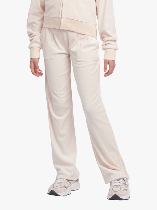 

Детские велюровые тоновые широкие джоггеры Juicy Couture, Shell