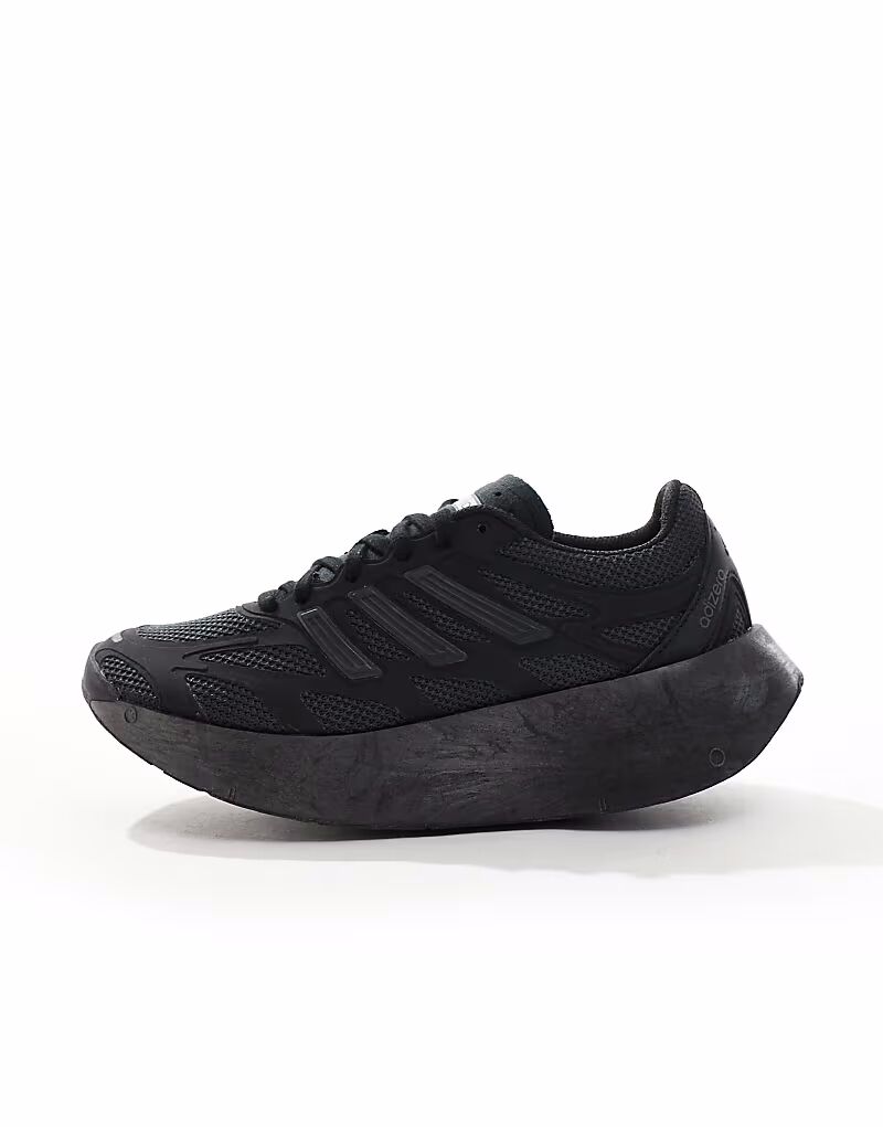 Кроссовки Adidas Originals Adizero aruku в черном цвете / карбон / металл — фото 2