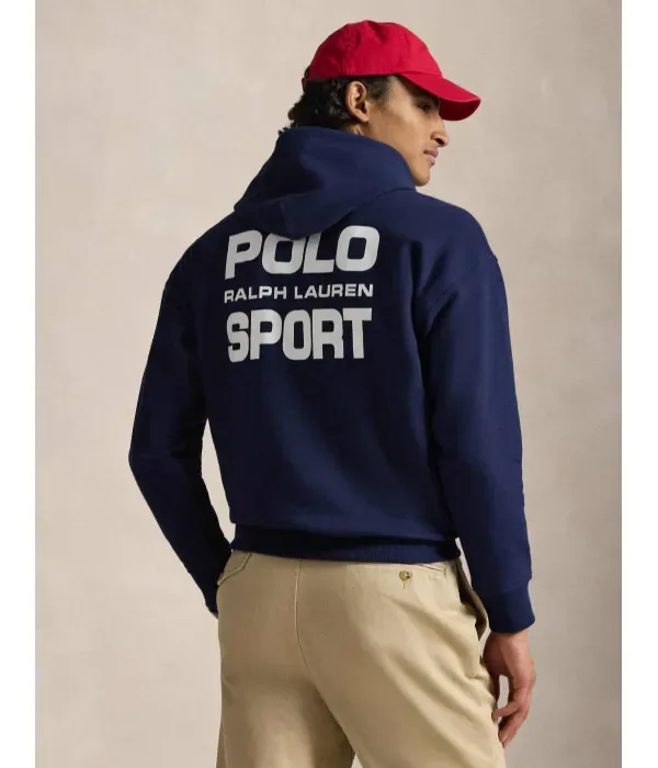 Толстовка relaxed fit Polo Ralph Lauren, темно-синий — фото 3