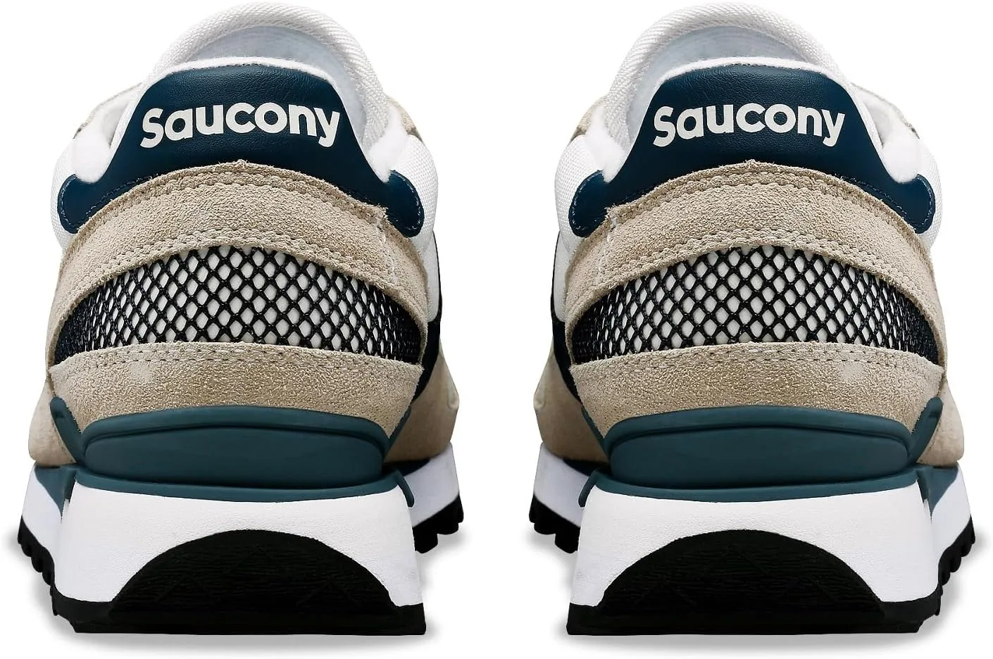 Мужские винтажные кроссовки Saucony Jazz Original, белый/темно-синий — фото 4