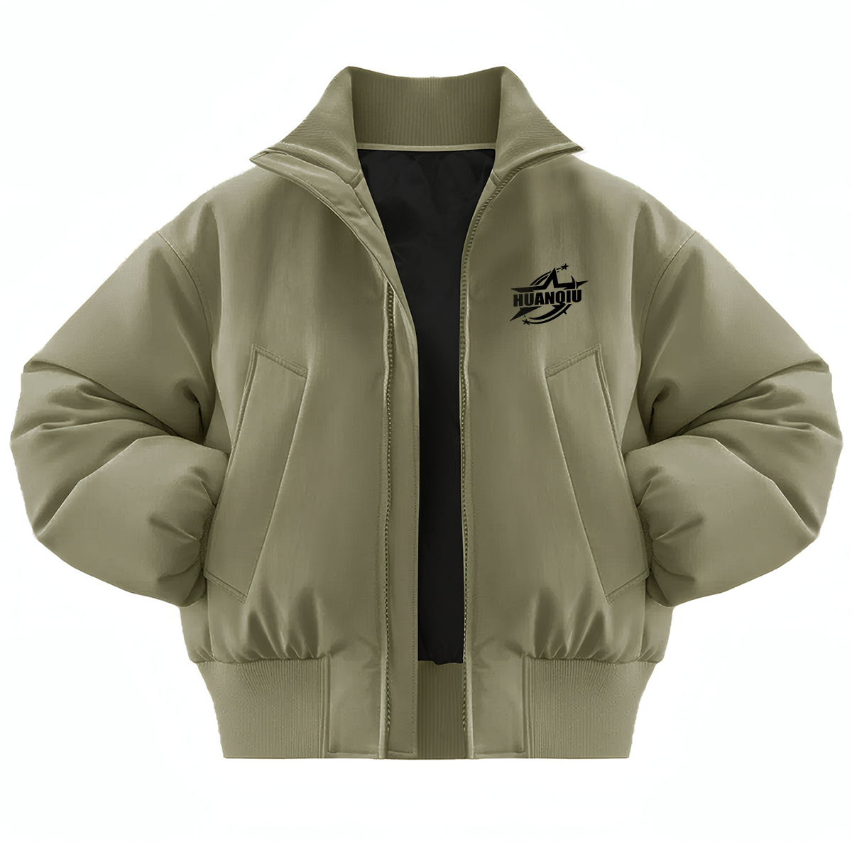 

Куртка Unisex Stand Collar Thickened HUANQIU, зеленый