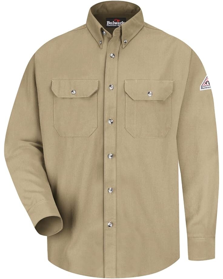 

Рубашка Bulwark FR Midweight FR Dress Uniform Shirt, CAT 2, хаки