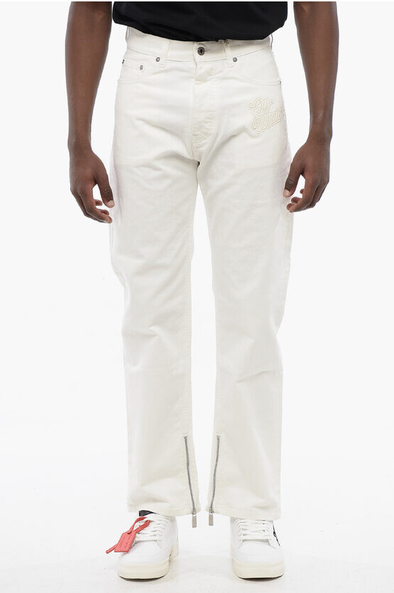 

Джинсы из эластичного денима Off-White, белый