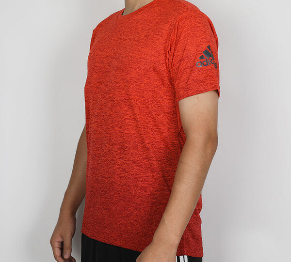 Футболка adidas FreeLift gradi Training Sports Short Sleeve Orange, оранжевый — фото 4