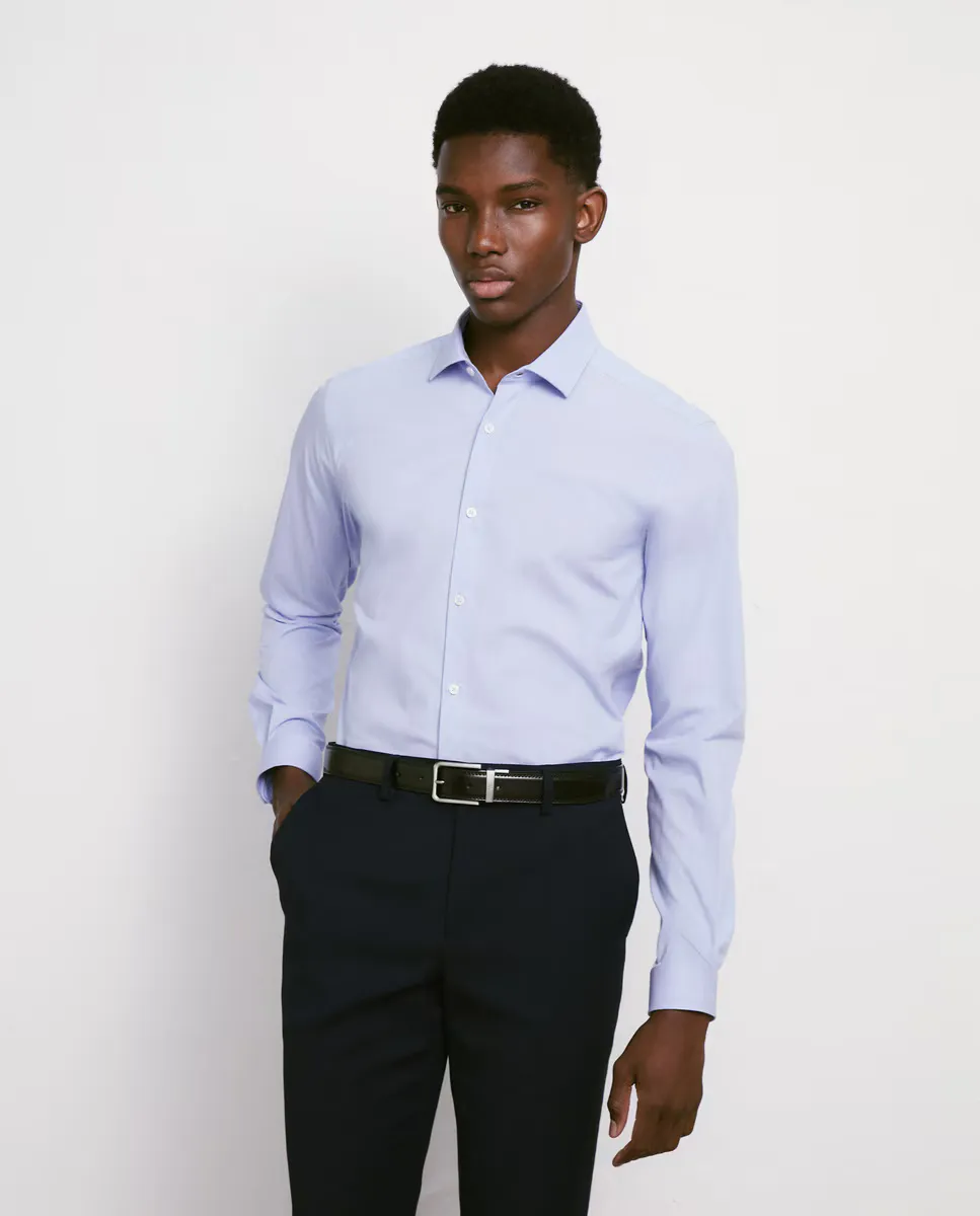 

Очень эластичная однотонная рубашка Easy Wear, светло-голубой