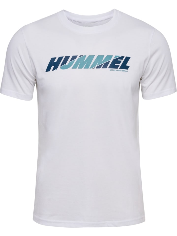 

Футболка Graphic Bold Logo Tee белого цвета Hummel