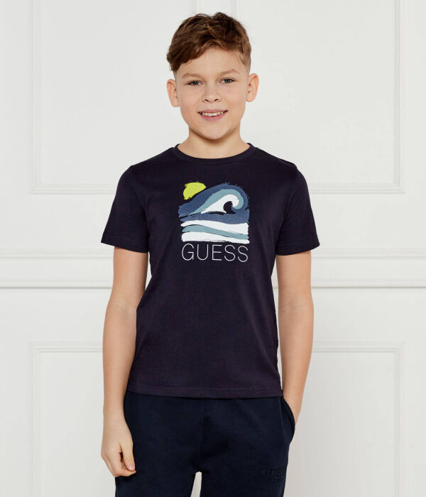 

Футболка детская Guess с морским рисунком, синий