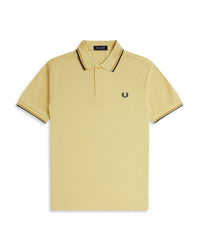 

Поло Slim Fit с двойной окантовкой Fred Perry, желтый