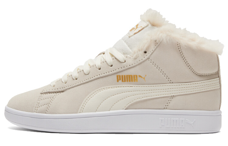 

Кроссовки PUMA Smash V2 Mid-Top Sneakers Beige/White Women's, Серый, Кроссовки PUMA Smash V2 Mid-Top Sneakers Beige/White Women's