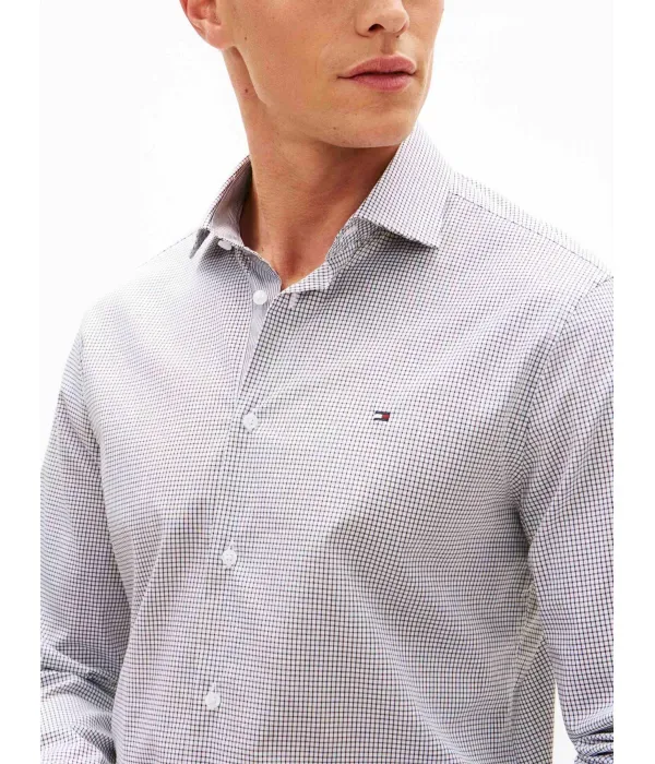 Рубашка slim fit Tommy Hilfiger, черный — фото 4