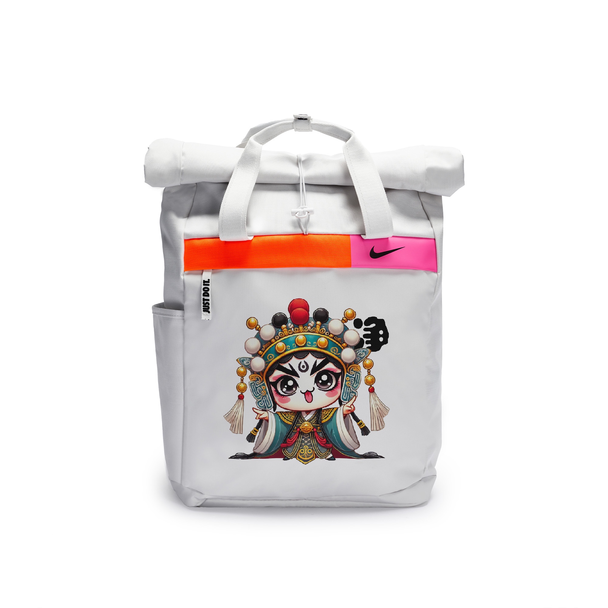 

Nike Полиэстеровый граффити рюкзак повседневный унисекс светло-серебристый серый, Solid Role