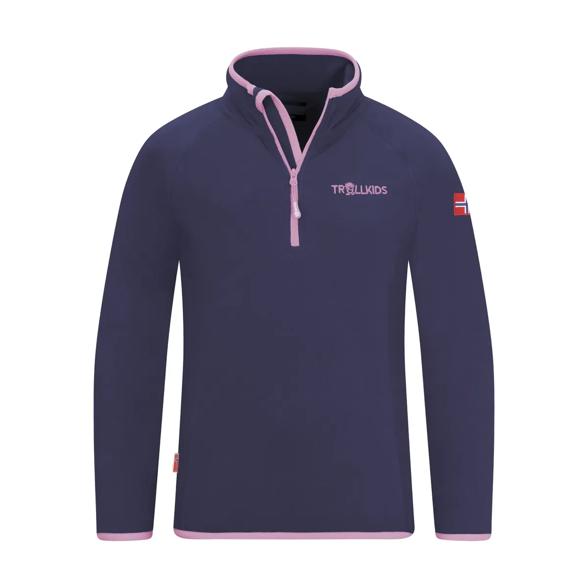 

TROLLKIDS вязаный флисовый свитер "KIDS NORDLAND HALF ZIP", цвет Violet Blue/Wild Rose