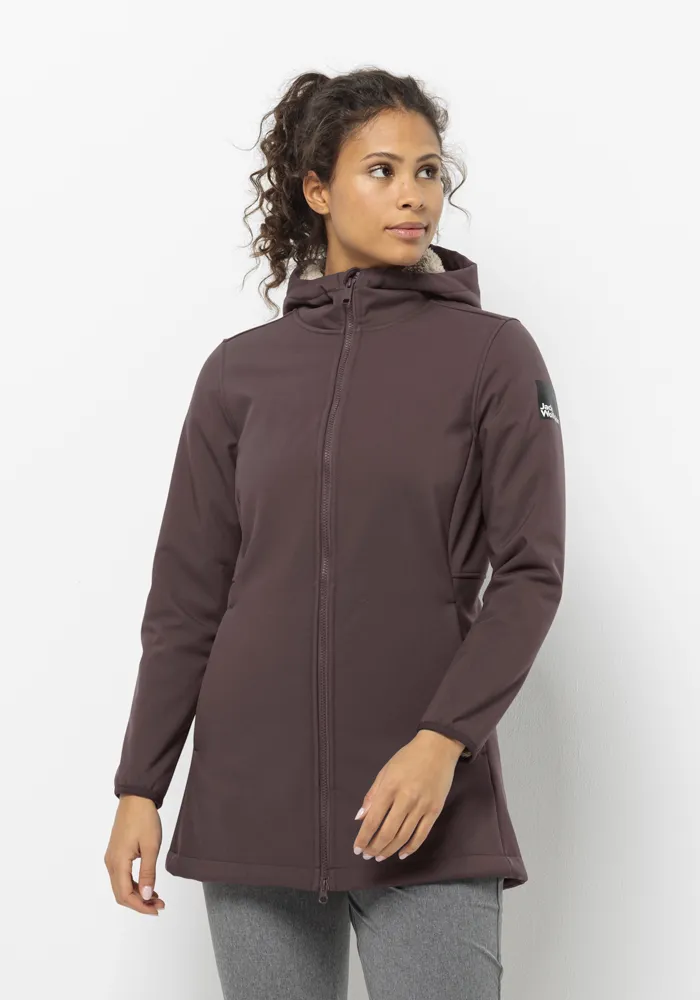 

Пальто из софтшелла Jack Wolfskin "WINDLAND COAT W", цвет Boysenberry