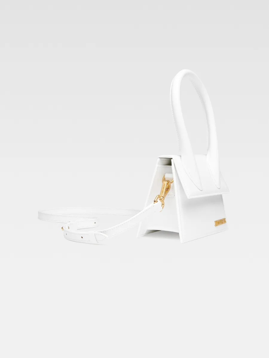 

Кожаная сумочка Ле Чикито мойен Jacquemus, белый
