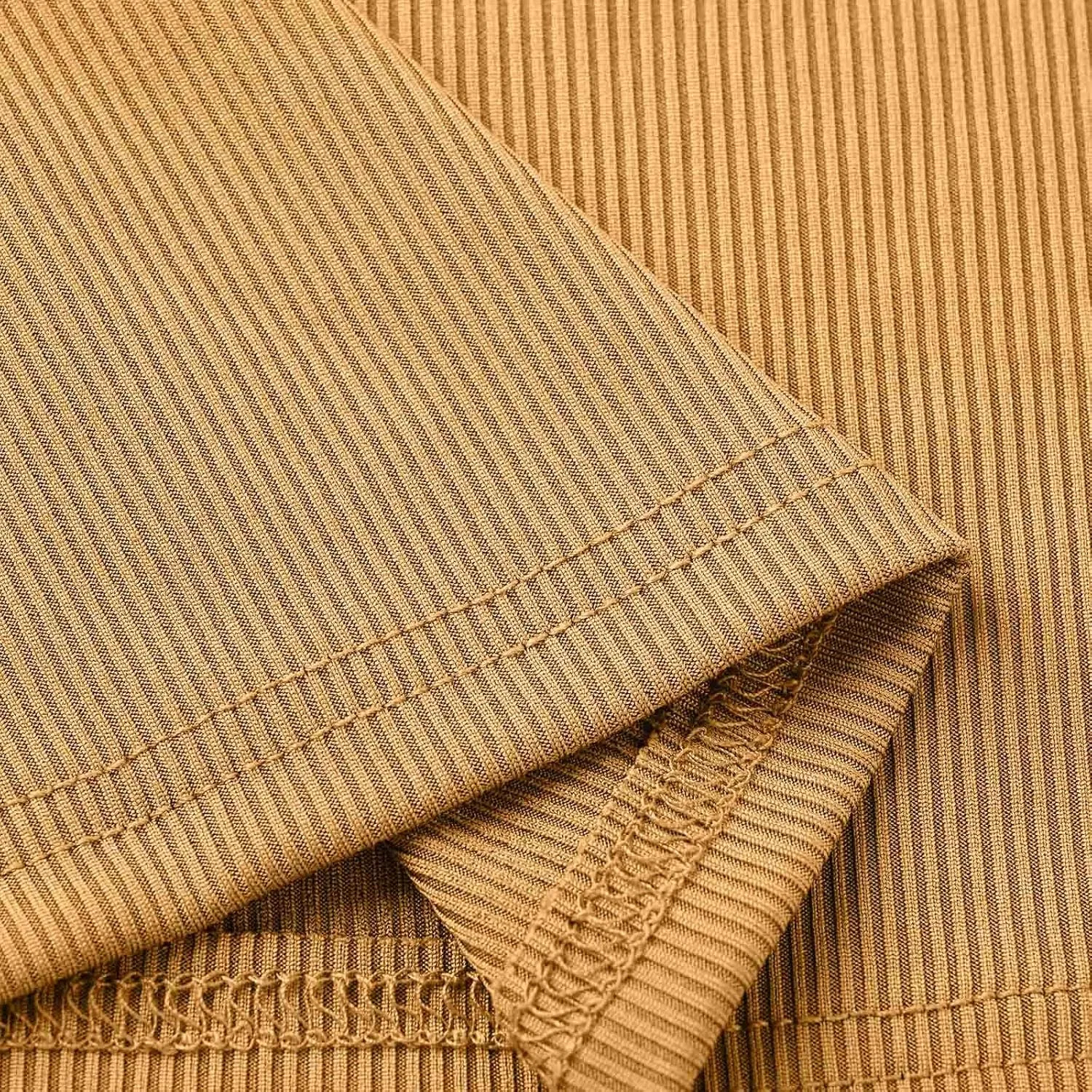 Женский топ-борцовка с U-образным вырезом, Crop Tank Top, Generic, A01_yellow — фото 3