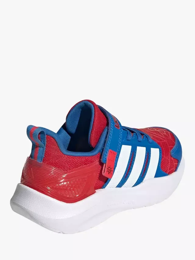 Кроссовки Marvel Lightorama Spider-Man, бело-сине-красные adidas — фото 3