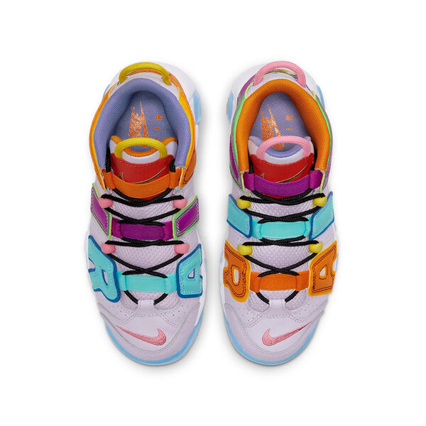 Кроссовки air more uptempo orange/blue/purple Nike, синий — фото 4