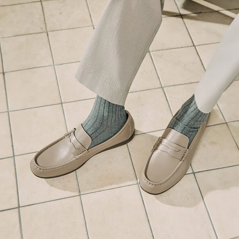 Мужские бежевые лоферы-мокасины Driving Shoes от Beanpole Accessory