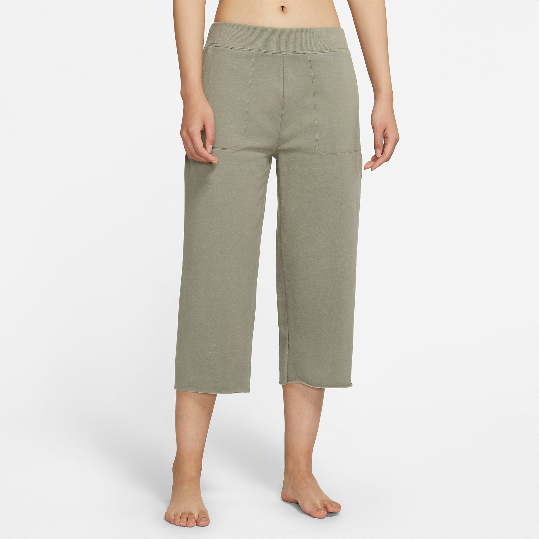 Повседневные брюки (WMNS) Nike AS W NY LUXE OFF Men's FLC CRP PNT LIGHT ARMY DA0777-320 — фото 4