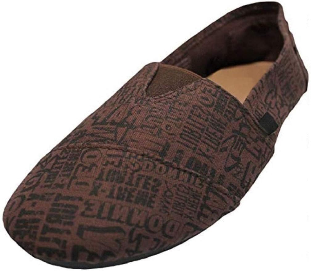 

Мужские кроссовки из холста без шнурков Lf Wear, коричневый