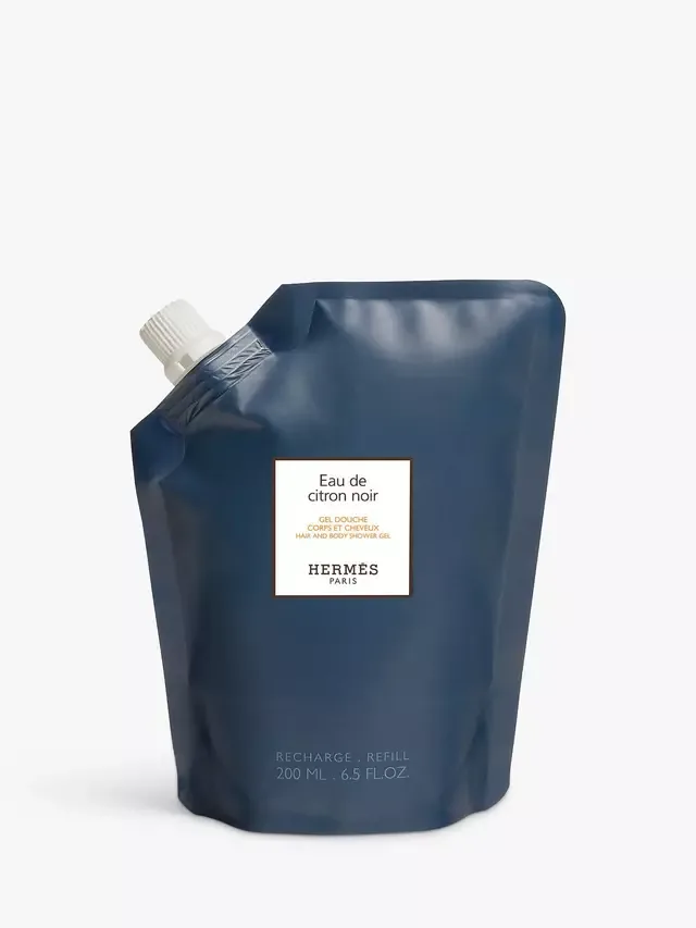 Сменный гель для душа для волос и тела Eau de Citron Noir, 200 мл Hermès