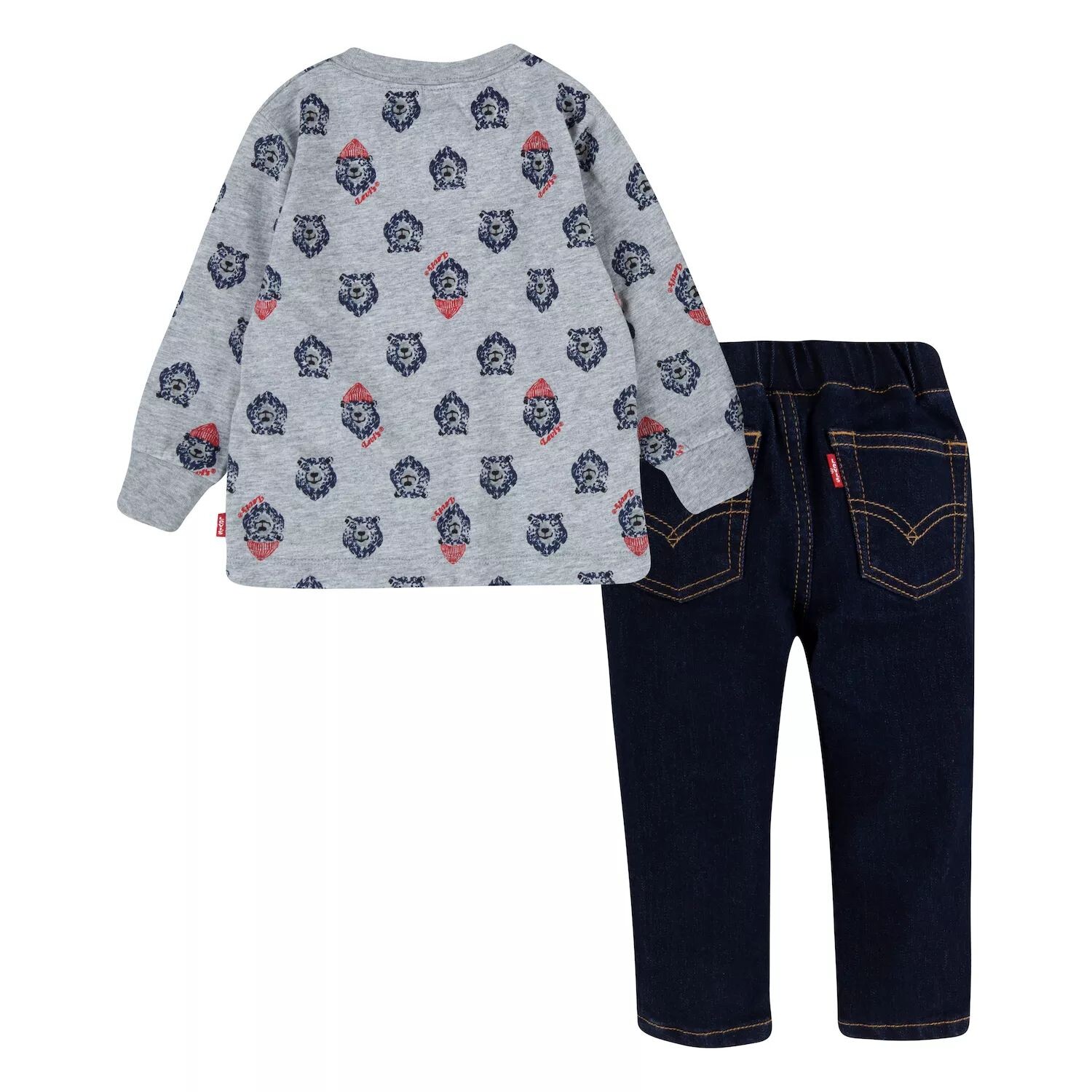 

Комплект из футболки и джинсов с мишкой Levi's для мальчика для мальчика Levi's