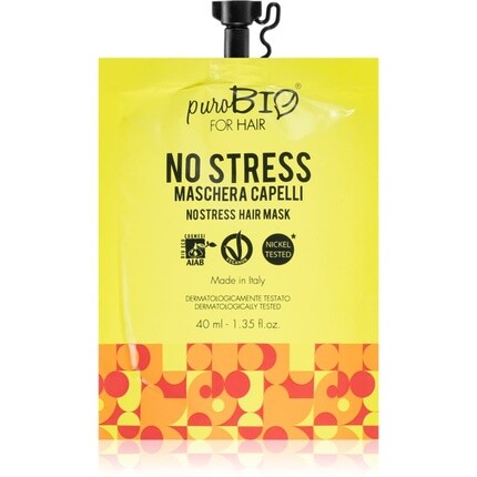 

PuroBIO Cosmetics Восстанавливающая маска для волос No Stress - 40 мл