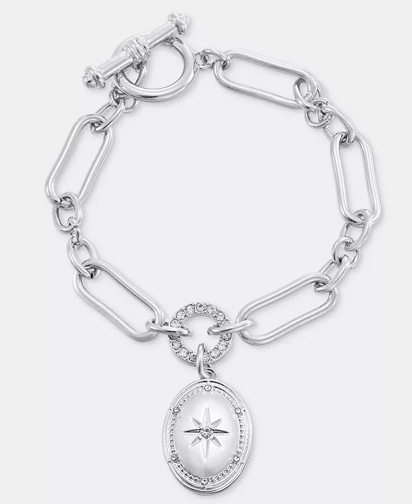 

Браслет с хрустальным медальоном, эксклюзив от Macy's On 34Th, rhodium
