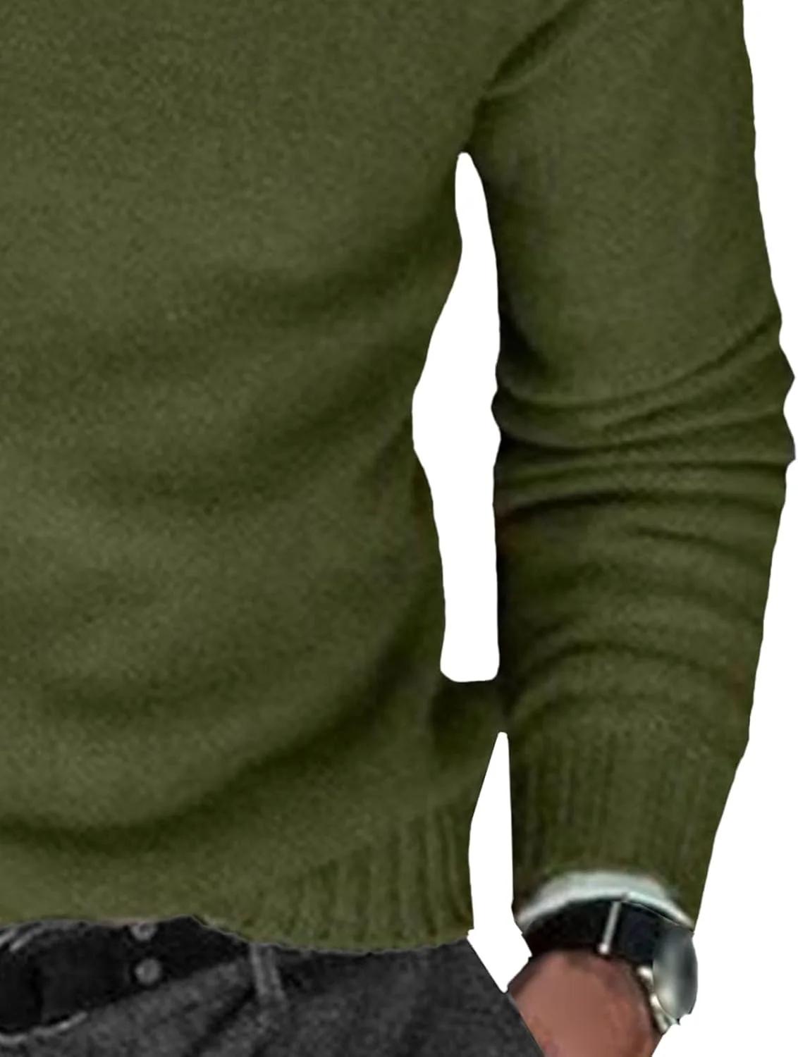 Мужской свитер Casual Crewneck, легкий, классический, с длинными рукавами — фото 4