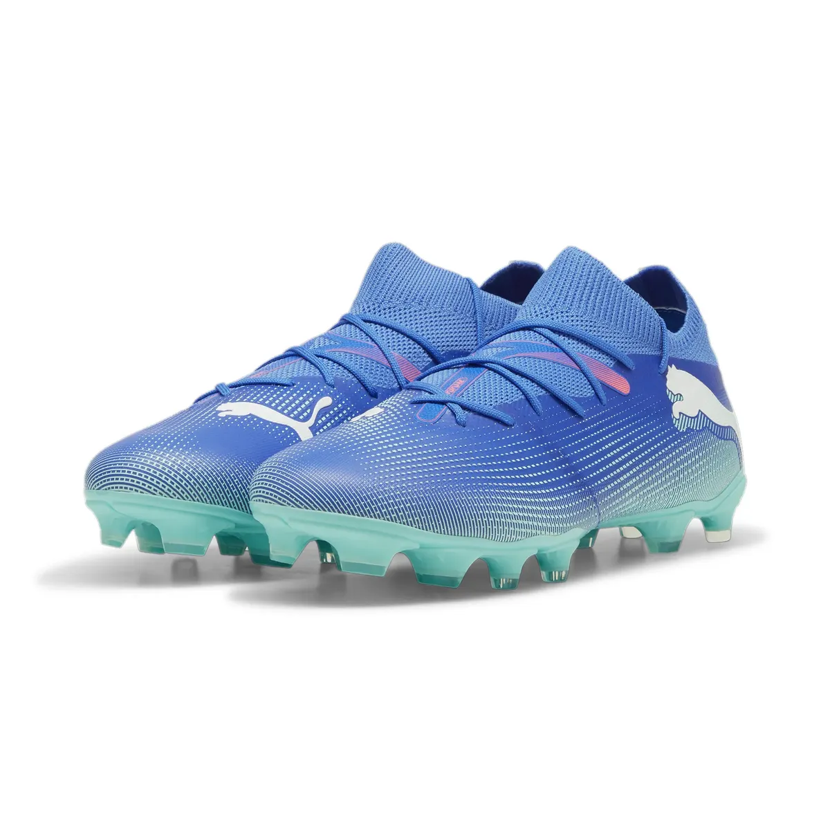 

Футбольные кроссовки PUMA "FUTURE 7 MATCH FG/AG", цвет Bluemazing- Puma White-Electric Peppermint