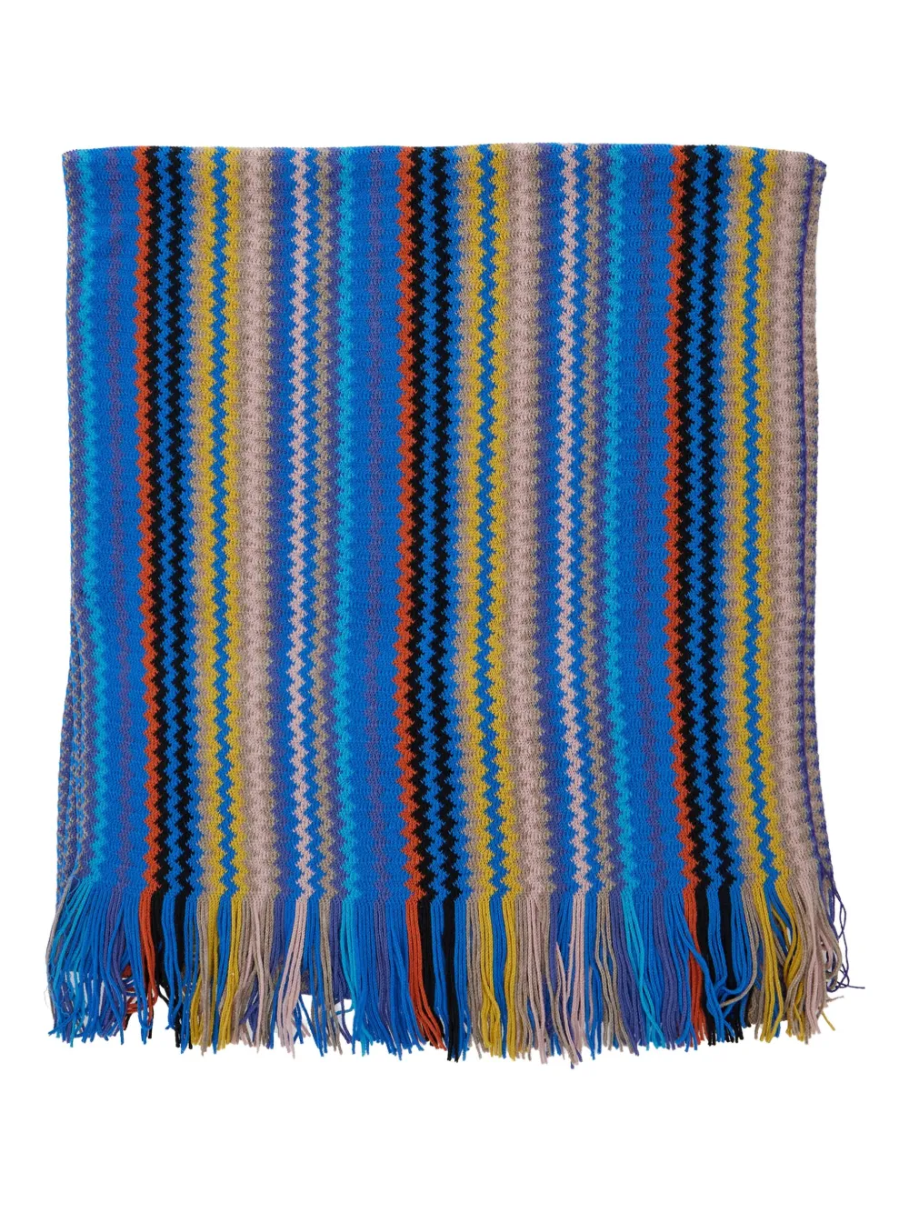 

Шарф с узором зигзаг Missoni, синий