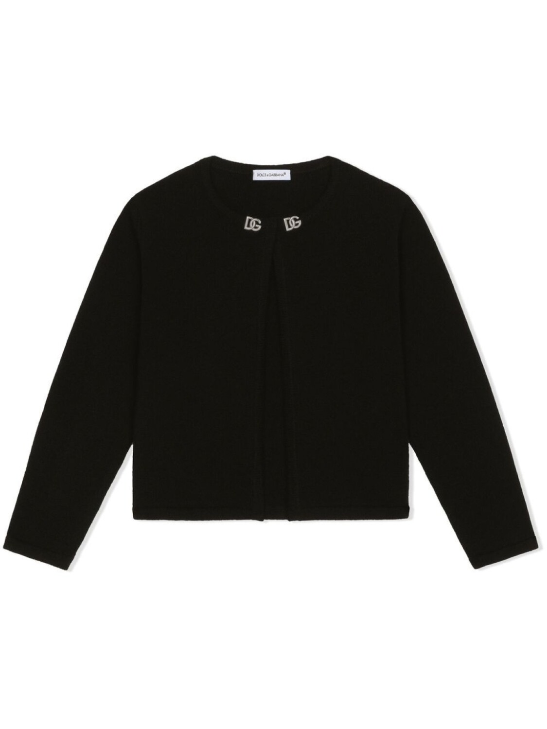 

Dolce & Gabbana кашемировый кардиган с логотипом DG, черный
