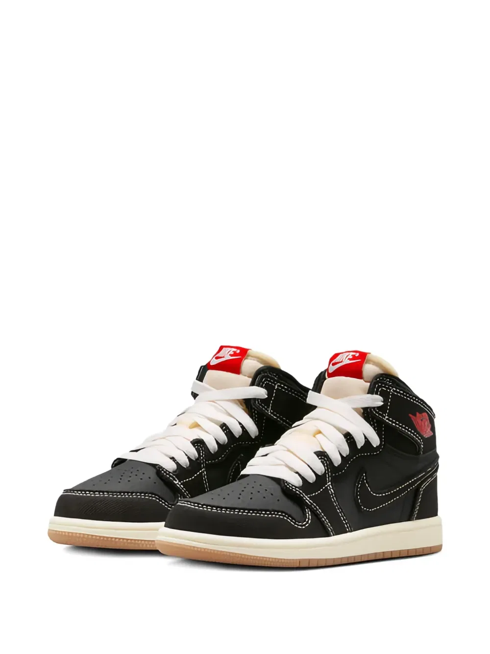 Высокие кроссовки Air Jordan 1 в стиле ретро Jordan Kids, черный