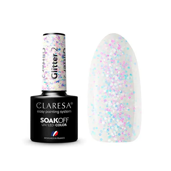 

Лак для ногтей Esmalte Glitter Claresa, 2