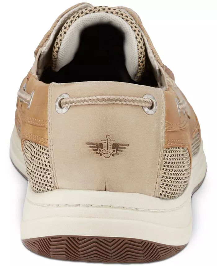 Мужские повседневные туфли-лодочки Beacon Leather с NeverWet Dockers, коричневый/бежевый — фото 4