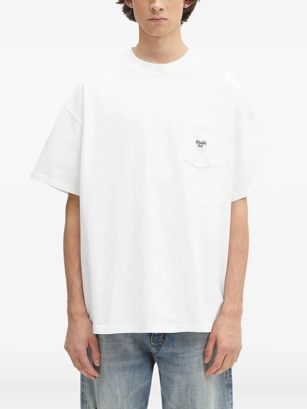 

Футболка Stamp Ekcess SS из хлопка Ksubi, белый